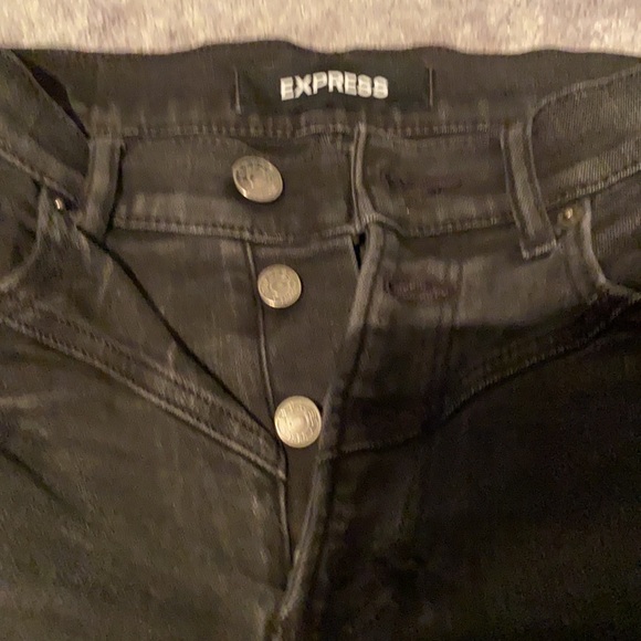 Express Black Ripped Jeans - Picture 2 of 5
